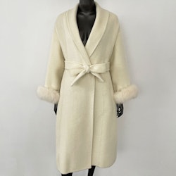 SYDNEY COAT LONG WHITE
