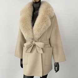 LILLY COAT SHORT BEIGE