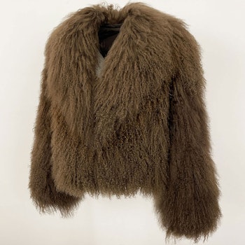 ROCHELLE SHEARLING COAT KHAKI
