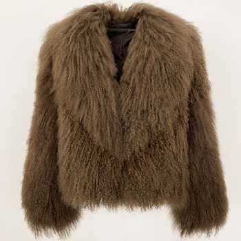 ROCHELLE SHEARLING COAT KHAKI