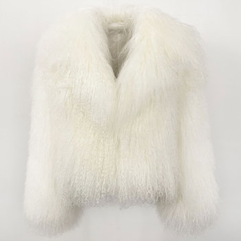 ROCHELLE SHEARLING JACKET WHITE