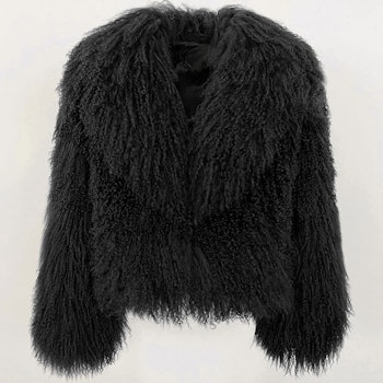 ROCHELLE SHEARLING JACKET BLACK