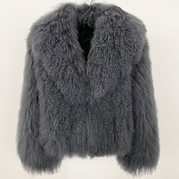 ROCHELLE SHEARLING JACKET GREY