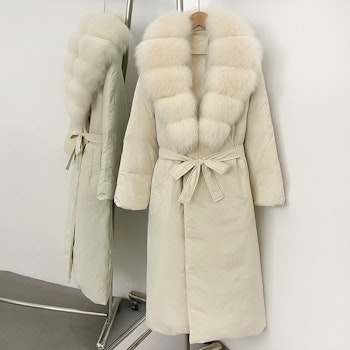 ISOLDE JACKET LONG WHITE