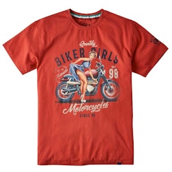 T-shirt Biker Girl Red - Joe Browns