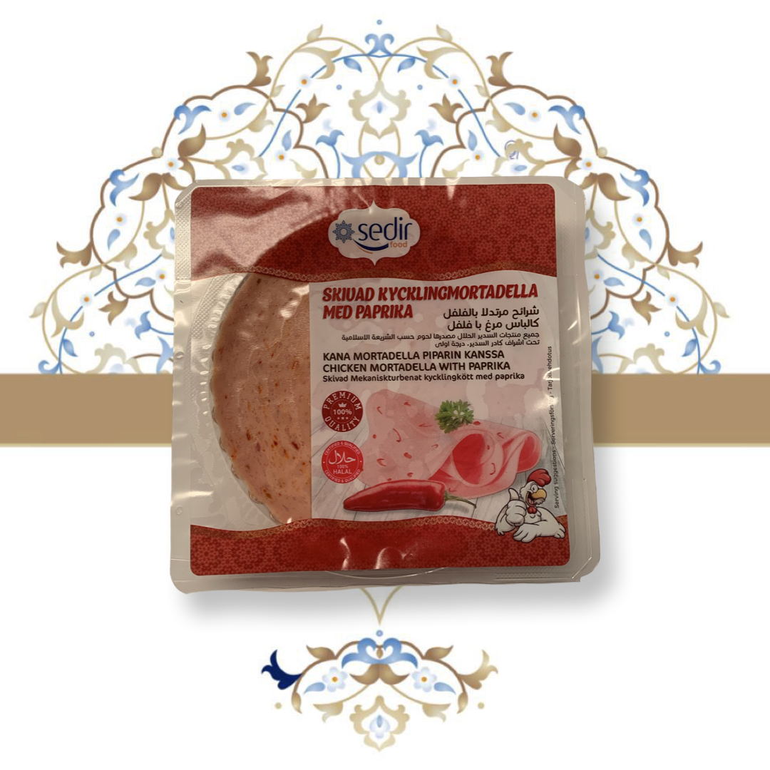 Skivad Mortadella Kyckling med paprika