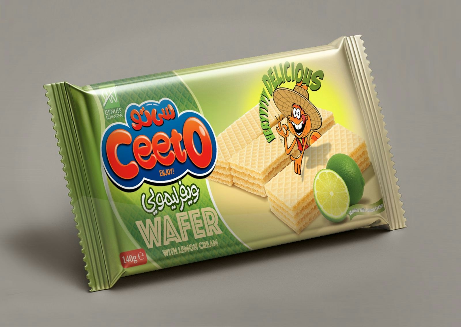 Våfflor med Citronkräm 140 gram- Ceeto