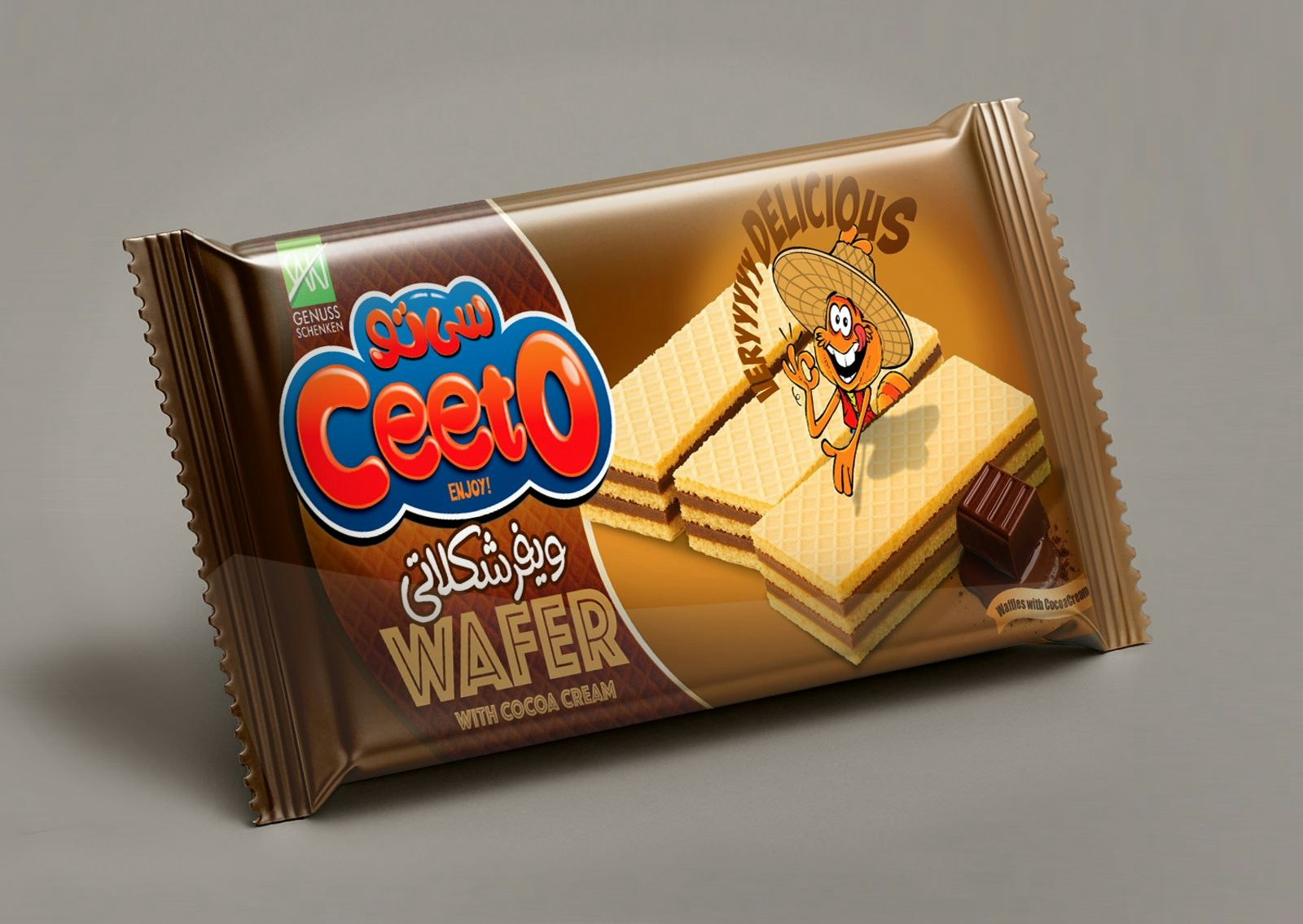 Våfflor med Choklad 140 gram- Ceeto