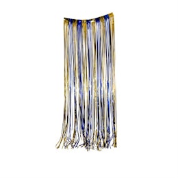DOOR CURTAIN BLUE AND GOLD 92 x 240 CM
