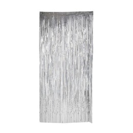 DOOR CURTAIN HOLOGRAPHIC SILVER 92 x 240 CM