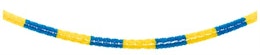 PAPER SWIRL GARLAND BLUE/YELLOW 6M