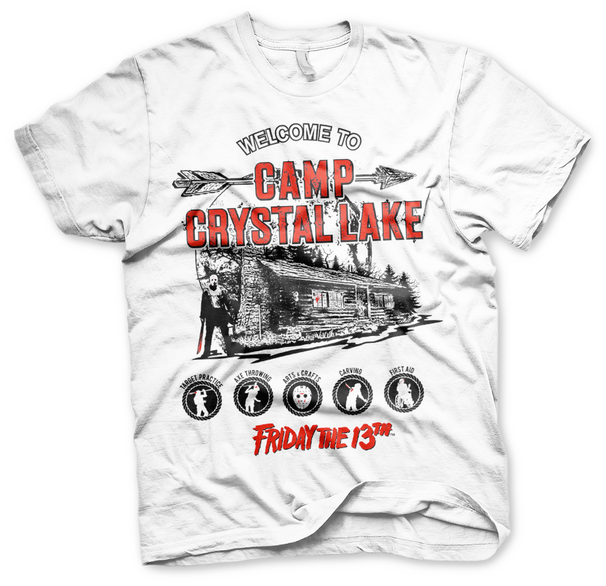 FRIDAY THE 13TH: Camp Crystal Lake T-Shirt (White)
