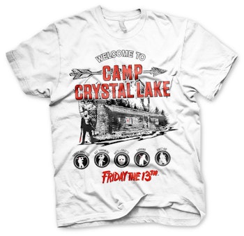 FRIDAY THE 13TH: Camp Crystal Lake T-Shirt (White)