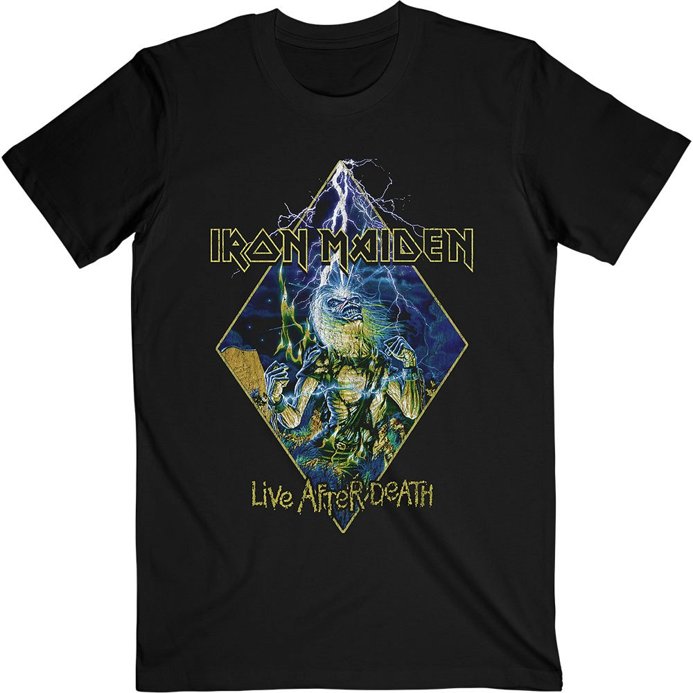 IRON MAIDEN: Live After Death Diamond T-shirt (black)