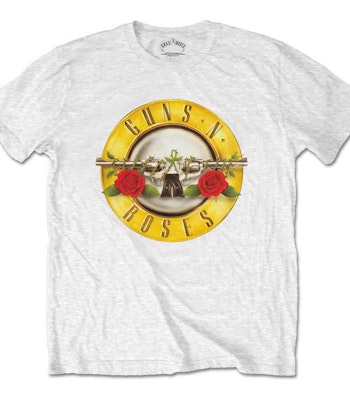 GUNS N' ROSES: Classic Logo T-shirt (white)