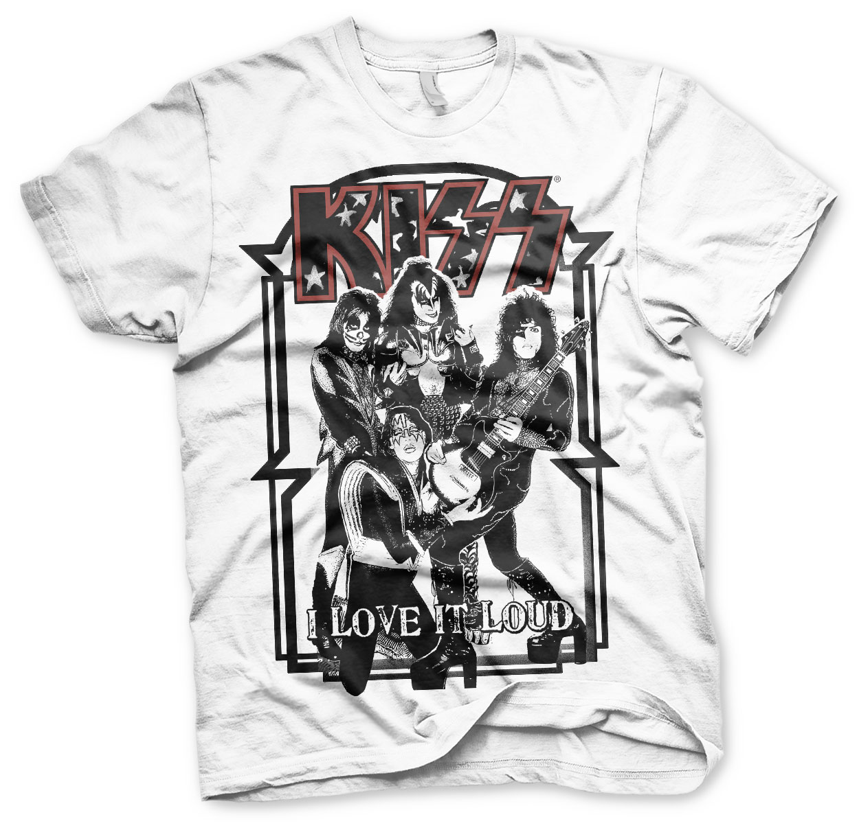 KISS: I Love It Loud T-Shirt (white)