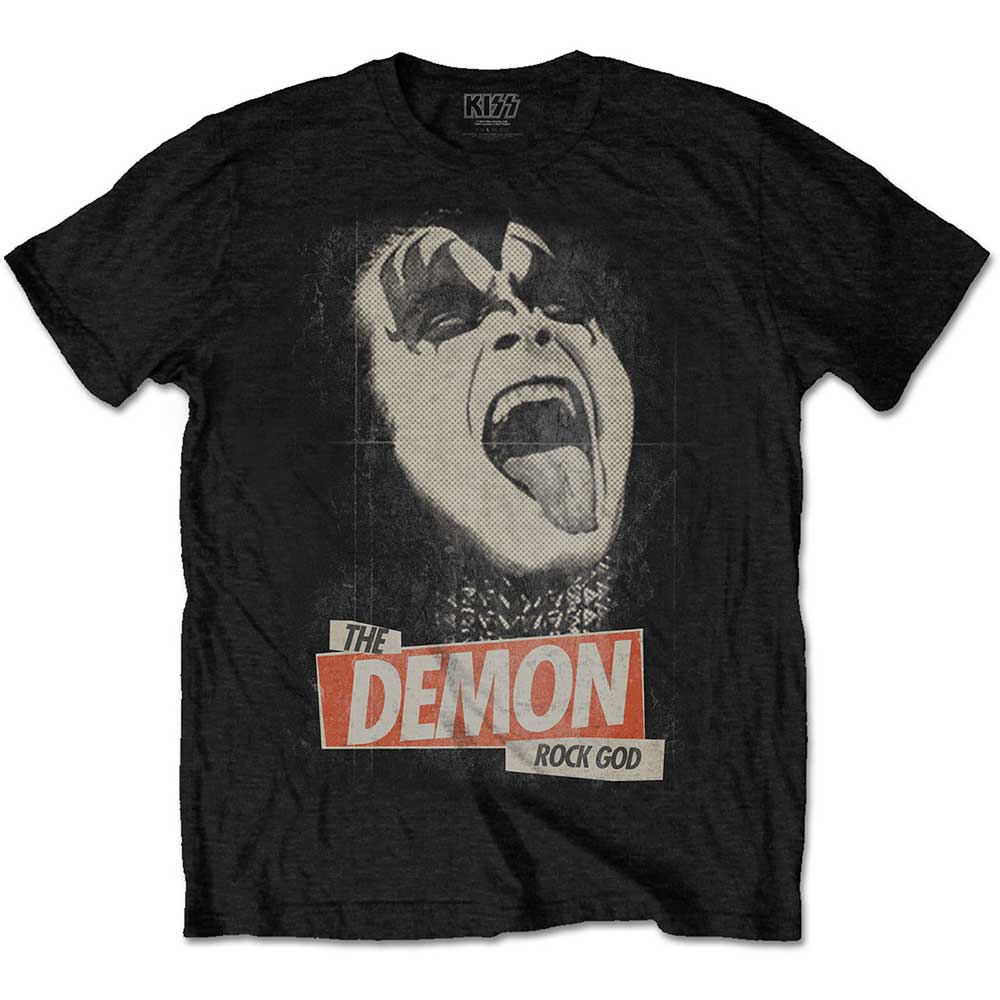 KISS: Demon Rock God T-shirt (black)