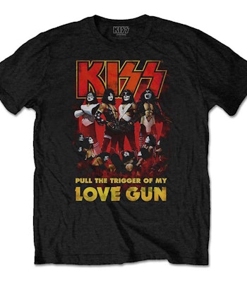 KISS: Love Gun Glow T-shirt (black)