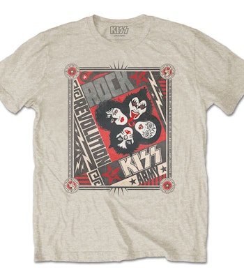 KISS: Rock Revolution T-shirt (sand)