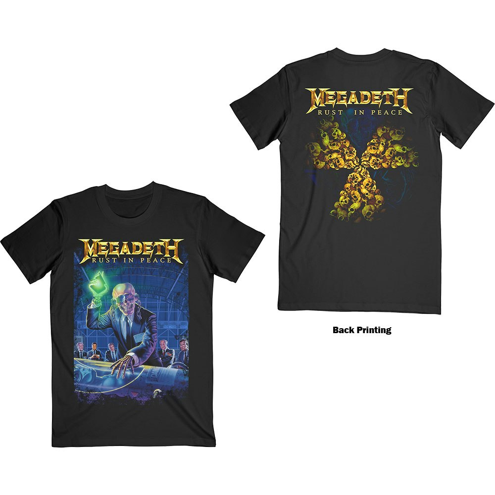 MEGADETH: Rust In Peace 30th Anniversary (Back Print) T-shirt (black)