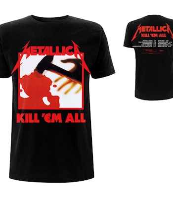 METALLICA: Kill 'Em All Tracks (Back Print) T-shirt (black)