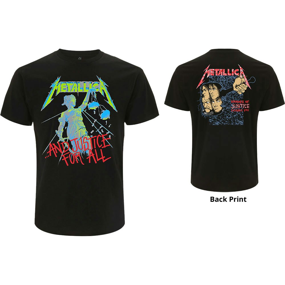 METALLICA: And Justice For All (Original) (Back Print) T-shirt (black)