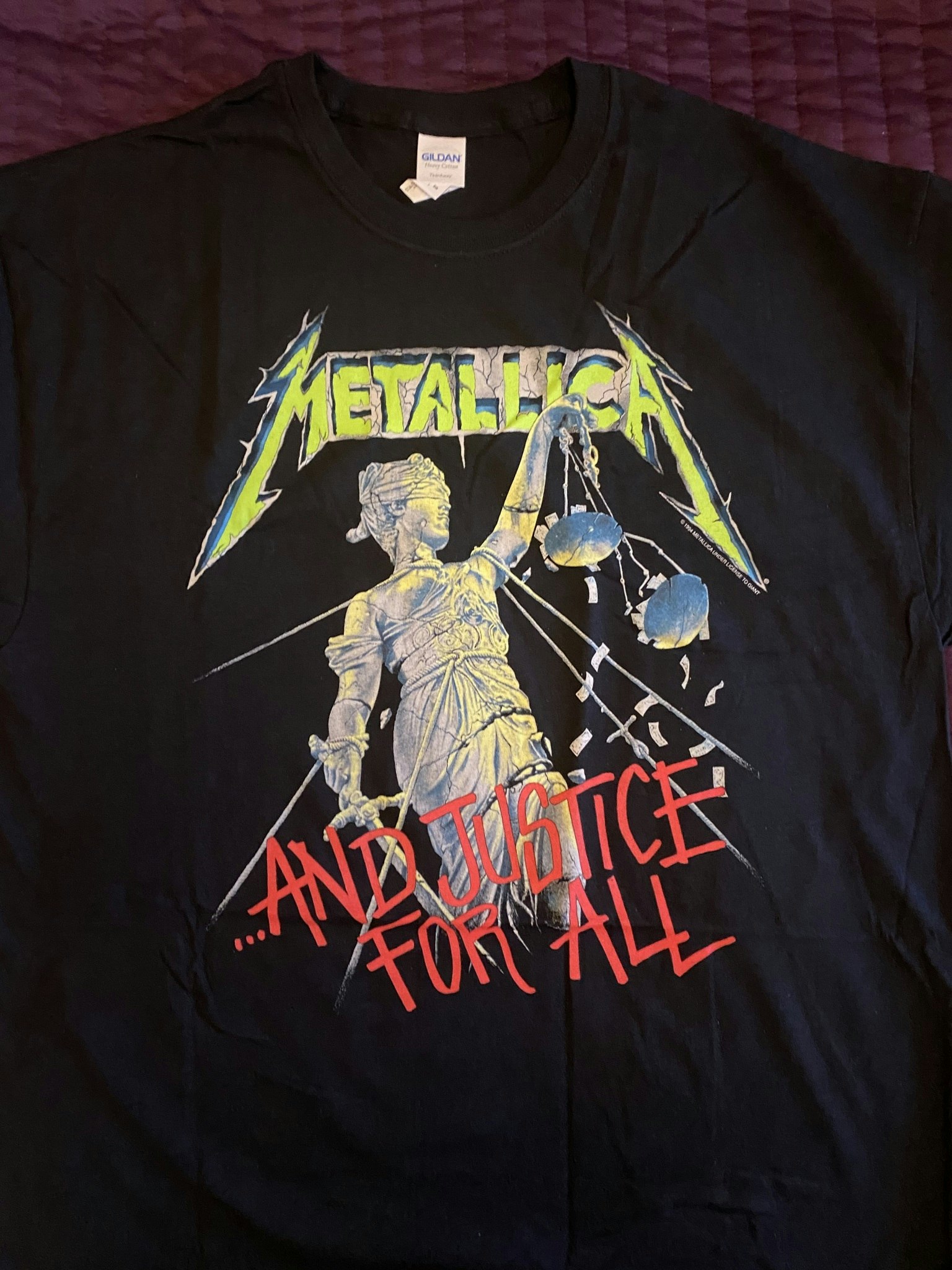 METALLICA: And Justice For All (Original) (Back Print) T-shirt (black)