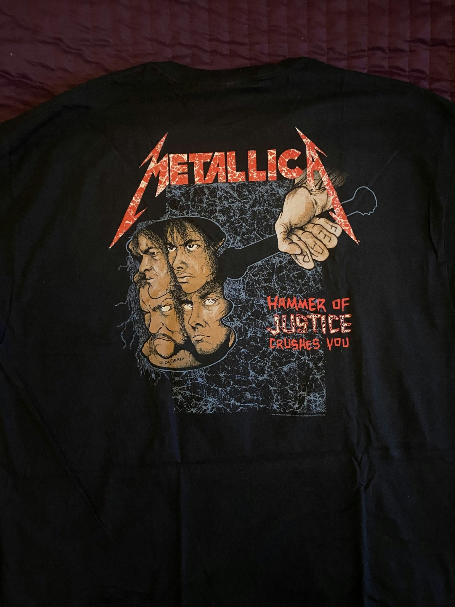 METALLICA: And Justice For All (Original) (Back Print) T-shirt (black)