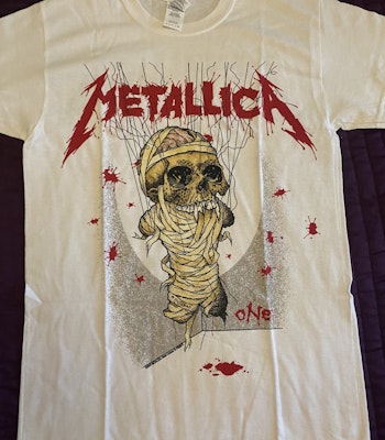 METALLICA: One Landmine (Back Print) T-shirt (white)