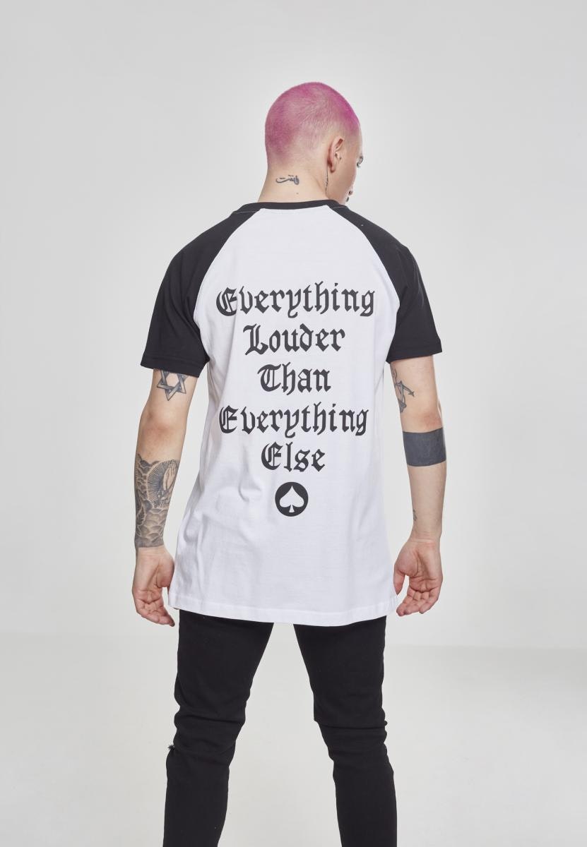 MOTÖRHEAD: Everything Louder Raglan Tee (white/black)