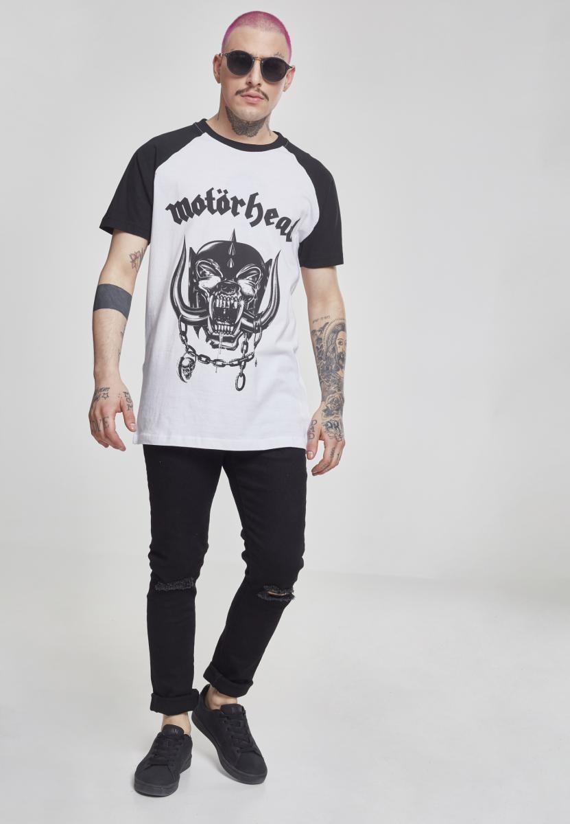 MOTÖRHEAD: Everything Louder Raglan Tee (white/black)