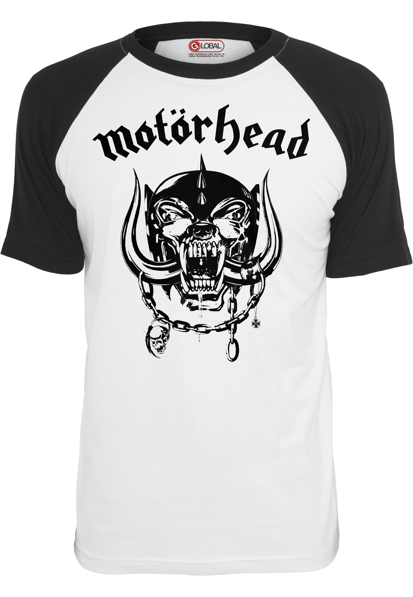 MOTÖRHEAD: Everything Louder Raglan Tee (white/black)