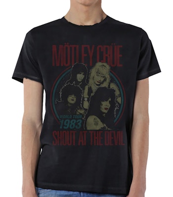MÖTLEY CRUE: Vintage World Tour Devil T-shirt (black)