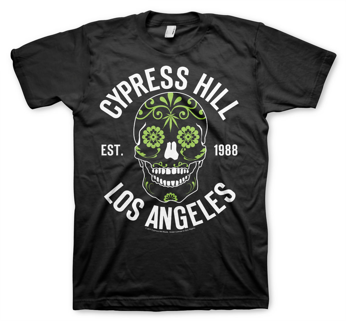 CYPRESS HILL: Sugar Skull T-Shirt (Black)