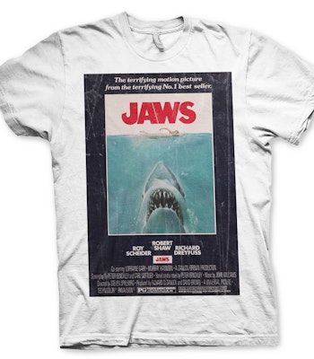 JAWS: Vintage Original Poster T-Shirt (White)