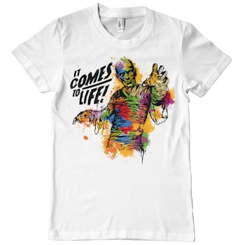 THE MUMMY: Colorful Mummy T-Shirt T-Shirt (white)