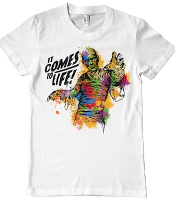 THE MUMMY: Colorful Mummy T-Shirt T-Shirt (white)
