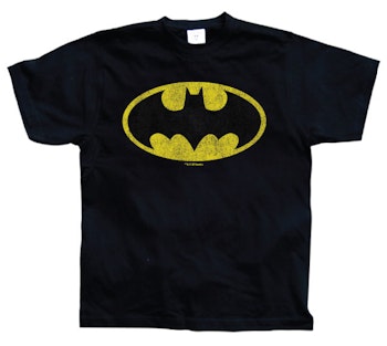 BATMAN: Batman Distressed Logo T-Shirt (Black)