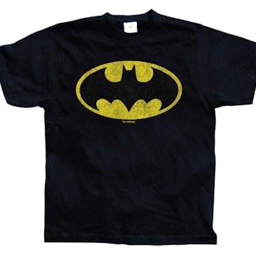 BATMAN: Batman Distressed Logo T-Shirt (Black)