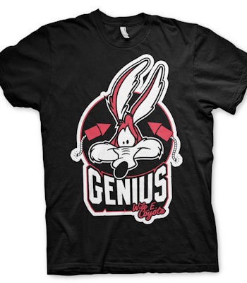 LOONEY TUNES / WILE E. COYOTE: Genius T-Shirt (Black)