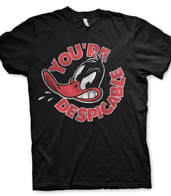 LOONEY TUNES / DAFFY DUCK: You're Despicable T-Shirt (Black)