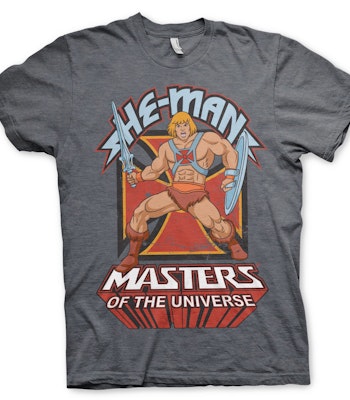 MASTERS OF THE UNIVERSE: He-Man T-Shirt (Dark Heather)