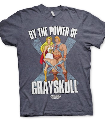 MASTERS OF THE UNIVERSE: By The Power Of Grayskull T-Shirt (Navy Heather)