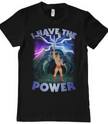 MASTERS OF THE UNIVERSE: I Have The Power v.2 T-Shirt (Black)