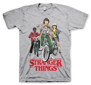 STRANGER THINGS: Bikes T-Shirt (H. Grey)