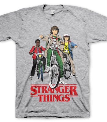 STRANGER THINGS: Bikes T-Shirt (H. Grey)