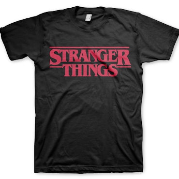 STRANGER THINGS: Logo T-Shirt (Black)