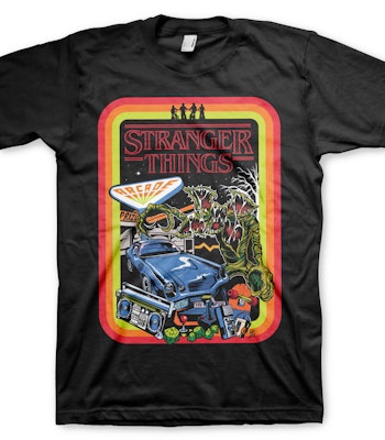 STRANGER THINGS: Retro Poster T-Shirt (Black)