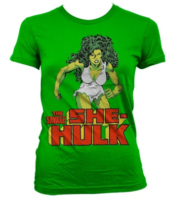 THE SAVAGE SHE-HULK Girly Tee (Green)