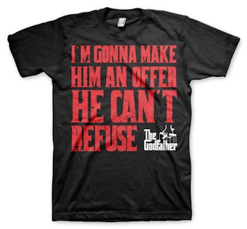 THE GODFATHER: I´m Gonna Make Him An Offer T-shirt (Black)